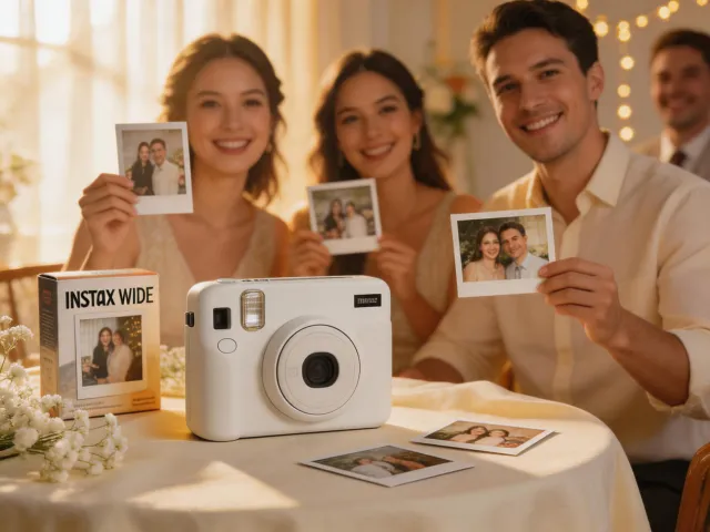 Wedding photo booth using Instax Link WIDE