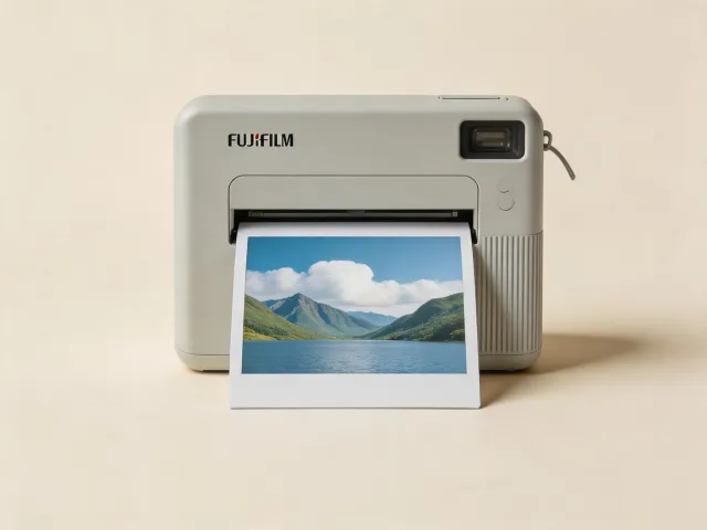Fujifilm Instax Link WIDE printer in ash white